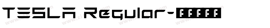 TESLA Regular字体转换